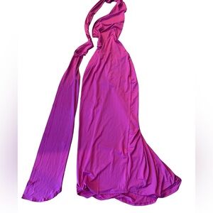 Women's Fuchsia Halter Maxi Dress